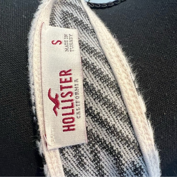HOLLISTER Black and White Chevron Woven Mini Dress S - Picture 2 of 6